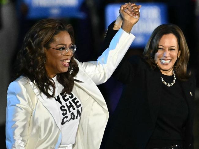 Oprah Winfrey’s endorsement of Harris was largely ineffective in boosting the Democrats’ vote. Picture: Angela Weiss