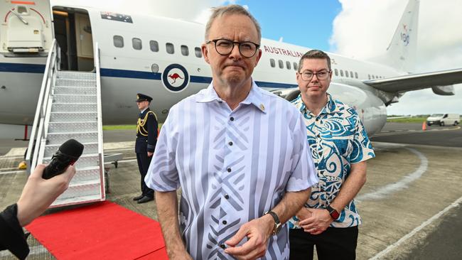 The Prime Minister was questioned over why pandemic leave payments were cut. Picture: Joe Armao/Getty