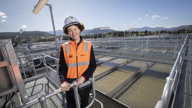 Head of Water and Environment Services Fran Smith at the Upgraded Bryn Estyn Water Treatment Plant at Plenty. Picture: Chris Kidd