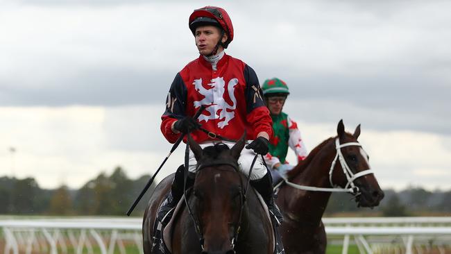 Schwarz provided James McDonald with his third Hawkesbury Guineas success after wins with Chautauqua and Military Zone. Picture: Getty Images