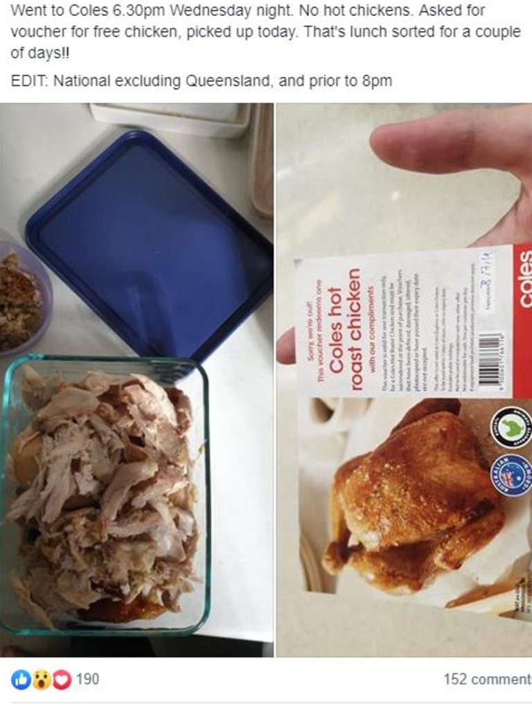 Coles revives free hot chook policy: How to nab a free roast chicken ...