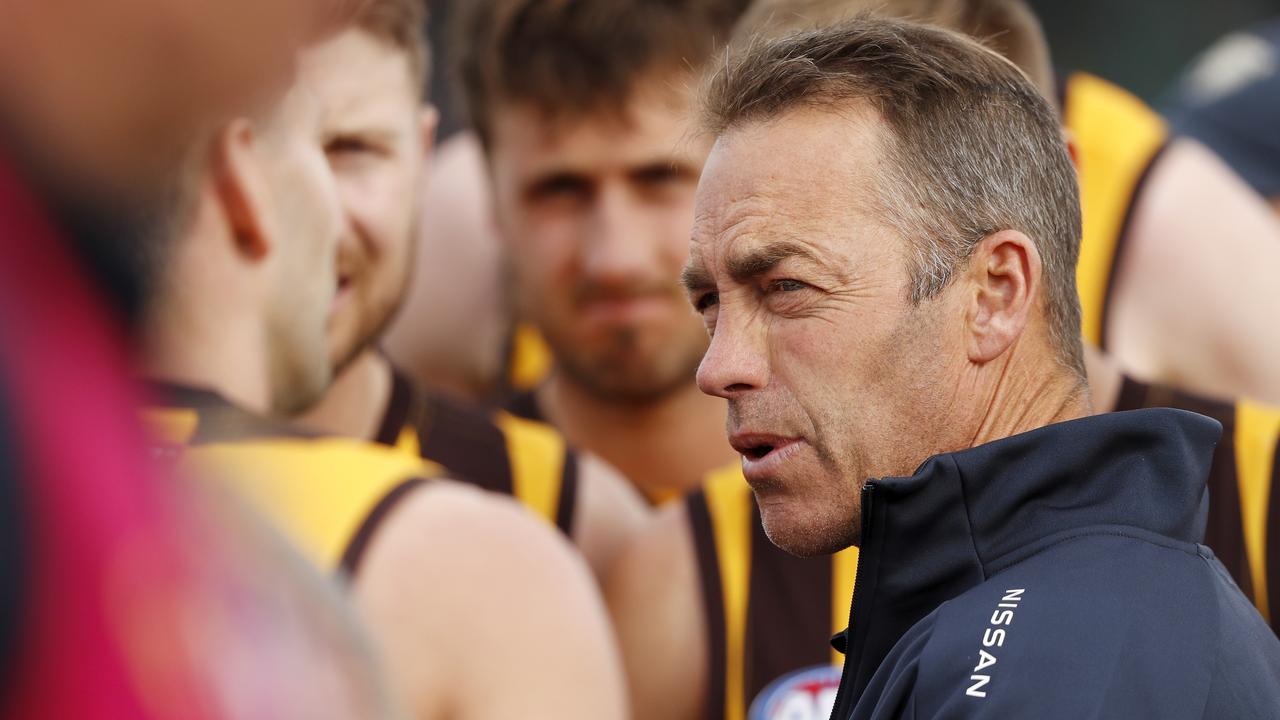 Alastair Clarkson led his Hawks to another improbable win. Picture: Getty Images