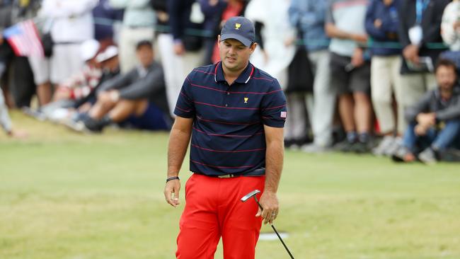 Patrick Reed was dumped from Saturday afternoon’s foursomes. Picture: Getty Images