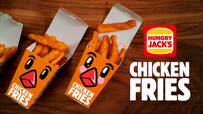 Hungry Jacks is relaunching its cult favourite Chicken Fries. Picture: Supplied