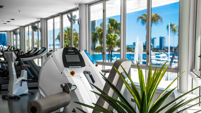 The views from Milon at Marina Mirage make workouts even more enjoyable.