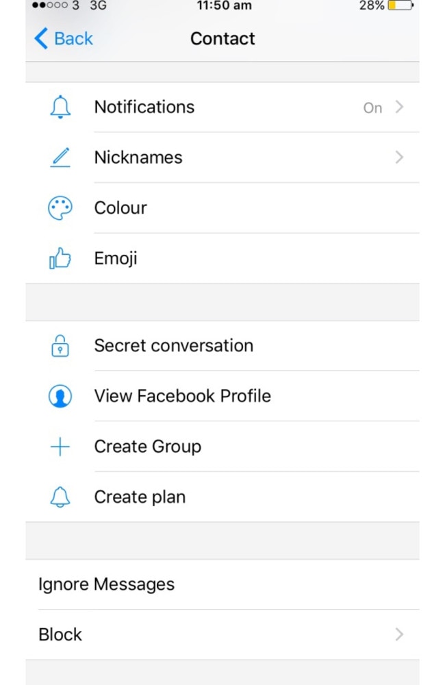 Conversations can be made secret via Messenger settings.