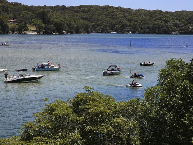 Jetskis being ridden near Lilli Pilli, south of Sydney.  Picture: Dylan Robinson