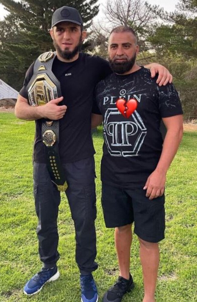 Islam Makhachev posts a picture on Instagram with Taha Sabbagh.