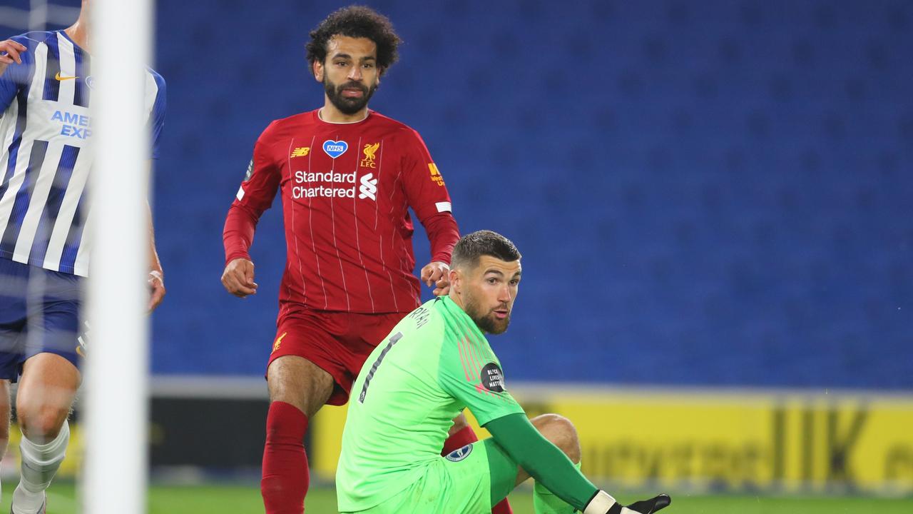 Socceroos goalkeeper Mat Ryan has left Brighton for Arsenal. Picture: Catherine Ivill / POOL / AFP