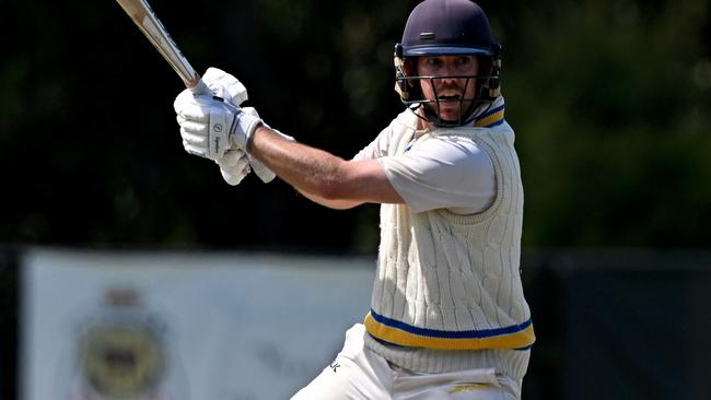 RingwoodÃs captain David King during the Premier Cricket Ringwood v Prahran match at Russell Lucas Ova in Ringwood, Saturday, March 11, 2023.Picture: Andy Brownbill