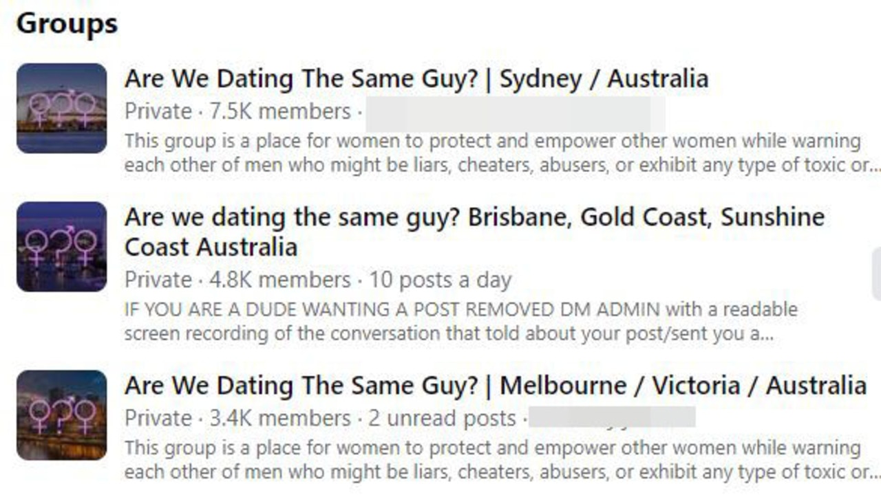 Australian men exposed in are we dating the same man Facebook groups news.au — Australias leading news site photo
