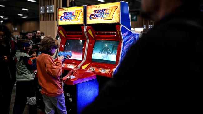 Video game cabinets will be included (Photo by JULIEN DE ROSA / AFP)