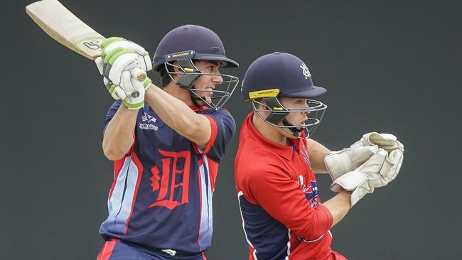 Playing on: Tom Donnell on the attack for Dandenong. Picture: Valeriu Campan