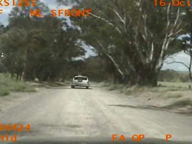 Dash cam footage showing police pursuing the Stoccos. Picture: NSW Police Force