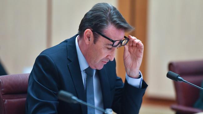 Secretary to the Treasury Dr Steven Kennedy appears before the Senate Inquiry Select Committee on COVID-19 and the government’s response at Parliament House in Canberra.