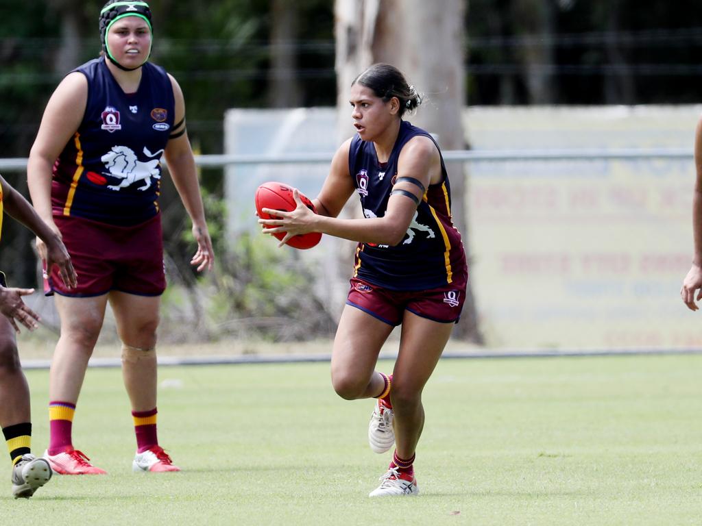 AFL Cairns Womens, Round 1: North Cairns v City Lions at Watsons Oval. Lions' Laquoiya Cockatoo-Matlap. Picture: Stewart McLean