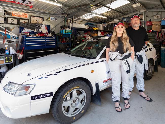 COPYRIGHT WARNING: For Moreton Life use only. Jeff and Holly Kilbride are involved in rallying across southeast Queensland in their 1996 Toyota Levin.