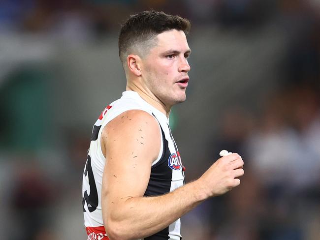 Jack Crisp wasn’t to blame for the Pies mauling at the hands of the Brisbane Lions. Picture: Chris Hyde/AFL Photos/via Getty Images