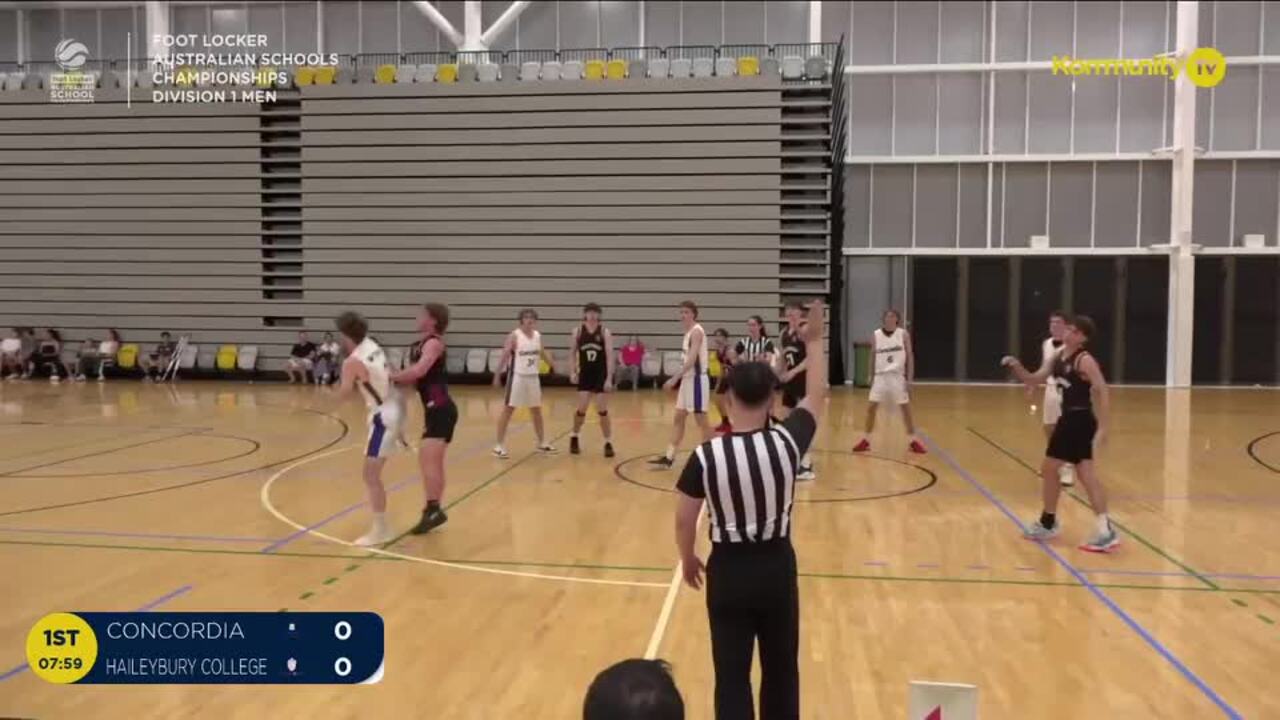 Replay: Concordia v Haileybury College (U20 Men Div 1) - 2024 Basketball Australia Schools Championships Day 1