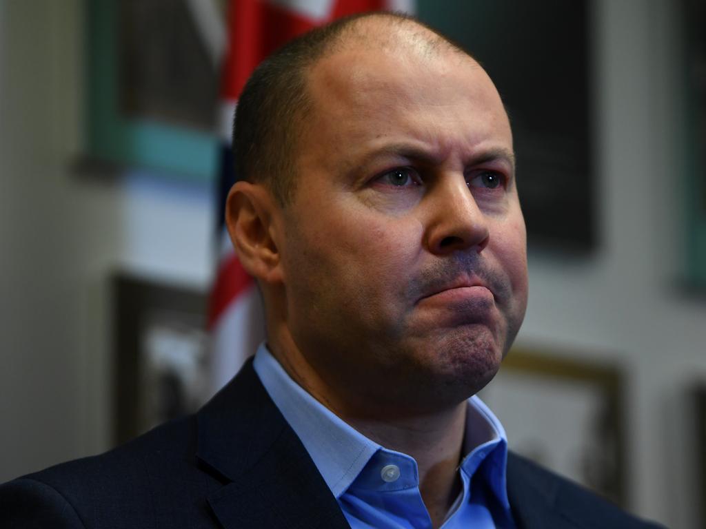 Australian Federal Treasurer Josh Frydenberg wants businesses to step up to save the economy. Picture: AAP Image/James Ross