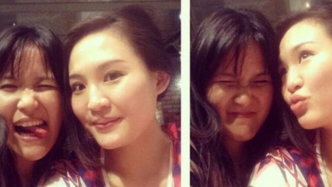 Former Australian resident Jessica Wongso (left) with her friend Mirna Salihin. Wongso was found guilty of murdering Salihin at a Jakarta cafe in January this year.