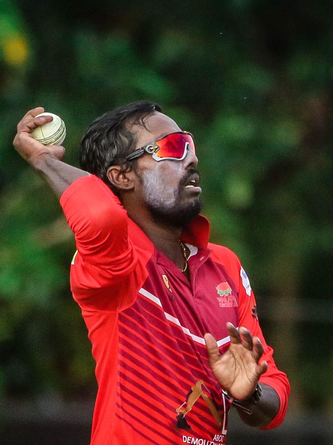 Waratah player-coach Udara Weerasinghe has consistently been among the best players in Darwin Premier Grade for more than a decade. Picture: Glenn Campbell