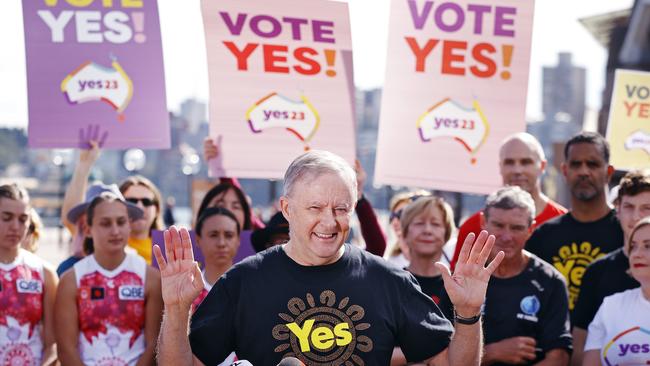 Mr Albanese kicked off campaigning for the referendum at the Sydney Opera House last week. Picture: NCA NewsWire/ Sam Ruttyn