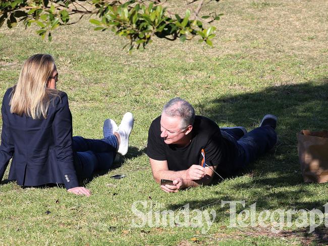 The pair enjoyed soaking in the sun. Picture: Supplied