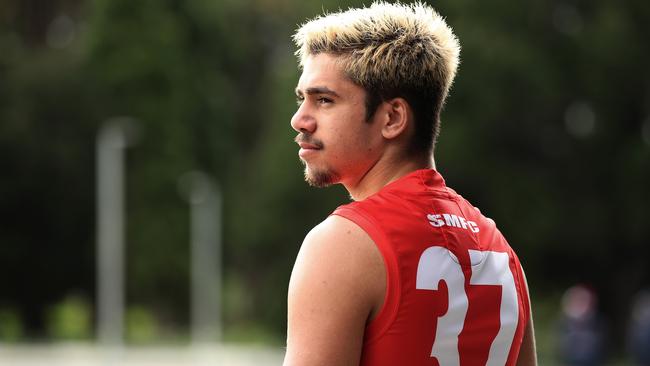 Elijah Taylor has been stood down from the Sydney Swans.