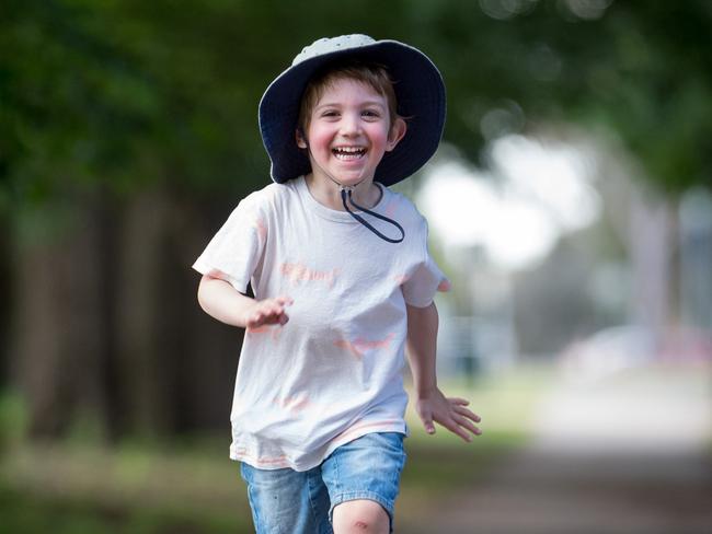 Active kids such as Lucas are improving their long-term health.  Picture: Jay Town