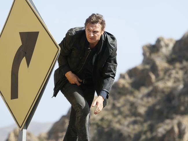 Liam Neeson in a scene from Taken 3, part of the franchise that changed the actor’s life.