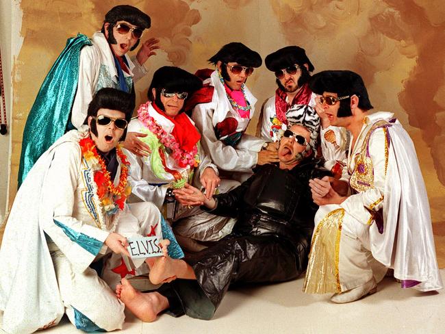 ''Fat Elvises'' aka the comedy group Enormous Las Vegas Impersonators Society.