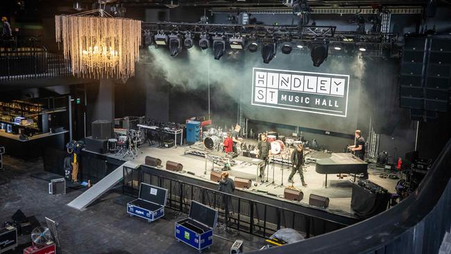 Inside Adelaide’s brand new Hindley Street Music Hall. Picture: Tom Huntley