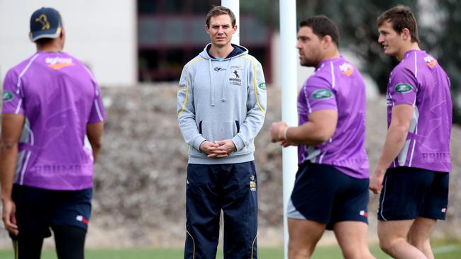 Brumbies coach Stephen Larkham says his team can cope with the expectations.