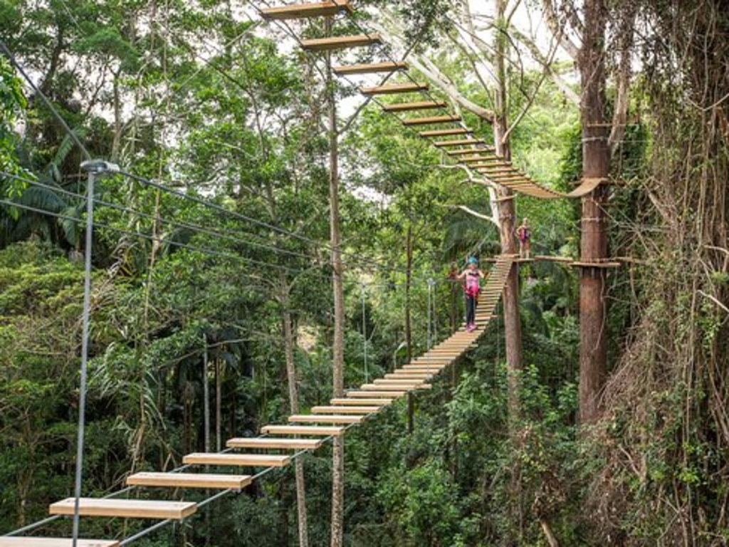 Boy hospitalised after falling 7m from high ropes course | The Courier Mail