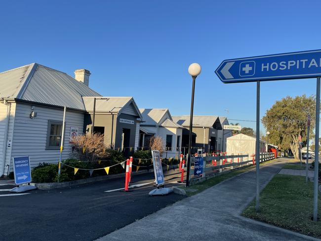 There have been long lines reported at the Milton Hospital Covid testing facility as a spike in positive cases is reported in the southern Shoalhaven. Picture: Emily Barton.