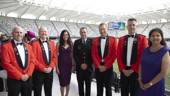 Fire and Rescue NSW representatives at the party.