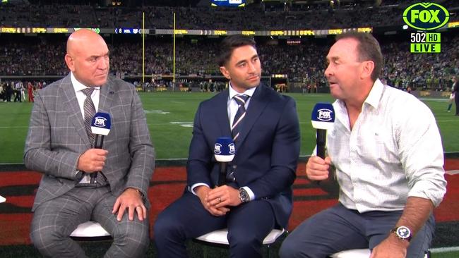 Ricky Stuart struggled with his feelings on Fox League.