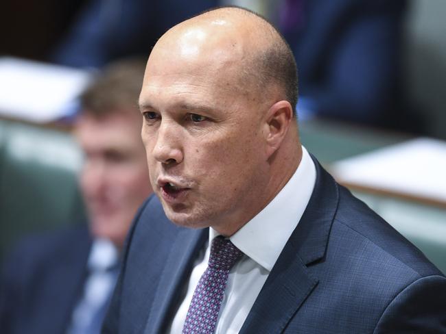 Home Affairs Minister Peter Dutton said Canberra would be doing whatever it could to support Jakarta. Picture: AAP Image/Lukas Coch