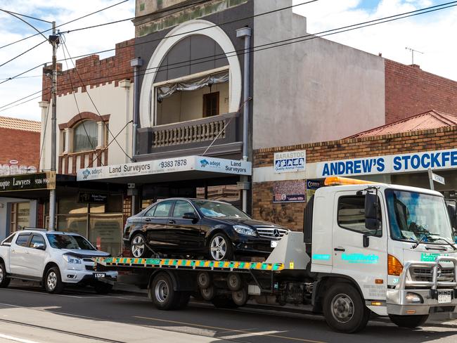 Towing is big business on Sydney Rd. Picture: Mark Dadswell