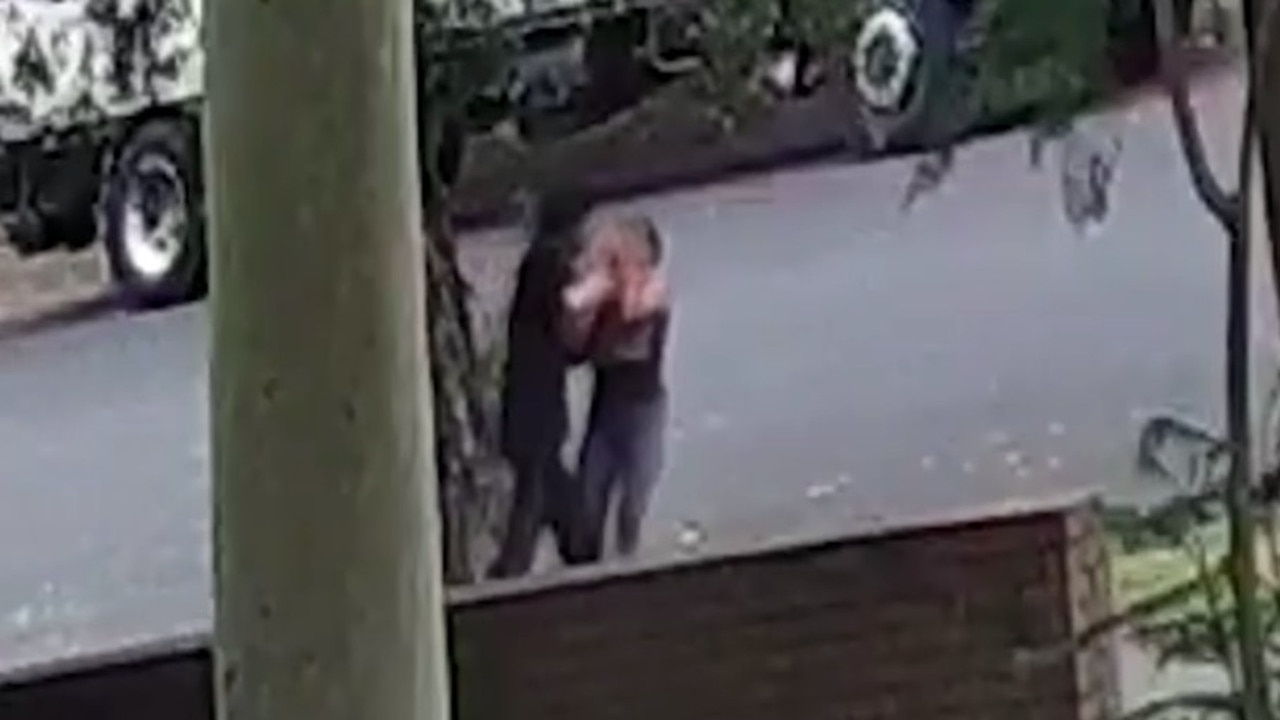 Police are hunting for a man seen assaulting a female jogger on a street in Lidcombe. Picture: NSW Police