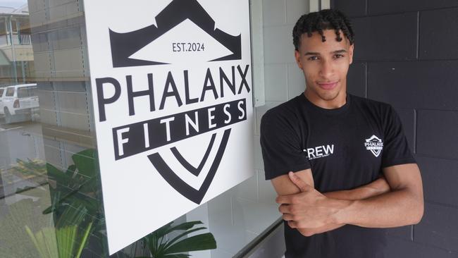 Teen entrepreneur Akon Ali will open his first gym, Phalanx Fitness in Babinda later this month. Photo: Supplied.