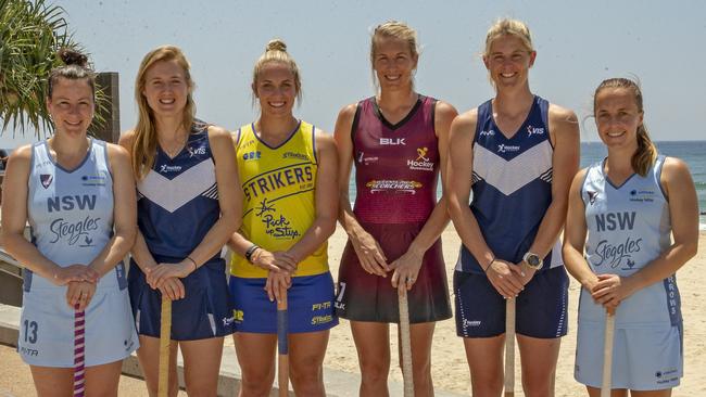 Women’s hockey is a sport which has benefited from government funding to Fox Sports. Pictured are Hockeyroos &amp; state captains: Tamsin Bunt, Emily Hurtz, Edwina Bone, Jodie Kenny, Rachael Lynch &amp; Emily Smith. Picture: Supplied