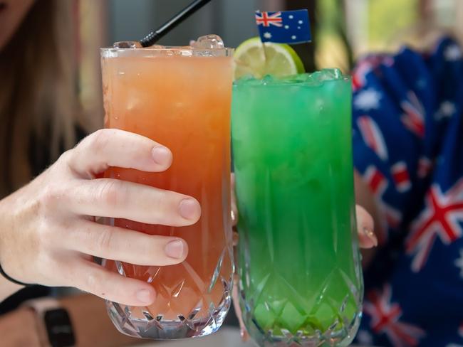 Aussie-themed cocktails at Panthers Penrith Leagues Club. Picture: Facebook