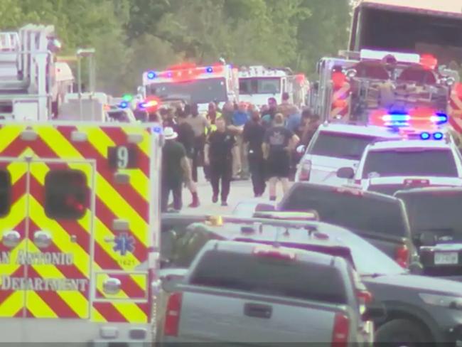 At least 53 migrants found dead inside tractor-trailer in Texas. Picture: Supplied