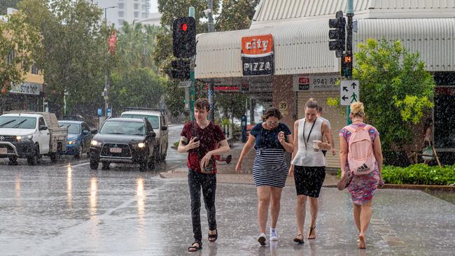 The wet season has brought rain to Darwin once again. Picture: Che Chorley