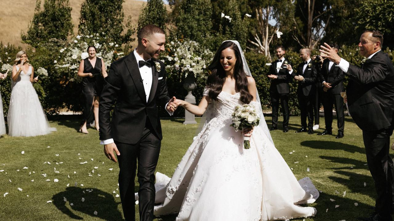 Paul Vasileff and Anna Frangiosa married at Mandalay House on January 7, 2023. Picture: Dan Evans Photography