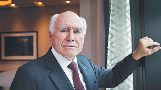Former prime minister John Howard relented to media pressure. Picture: David Caird