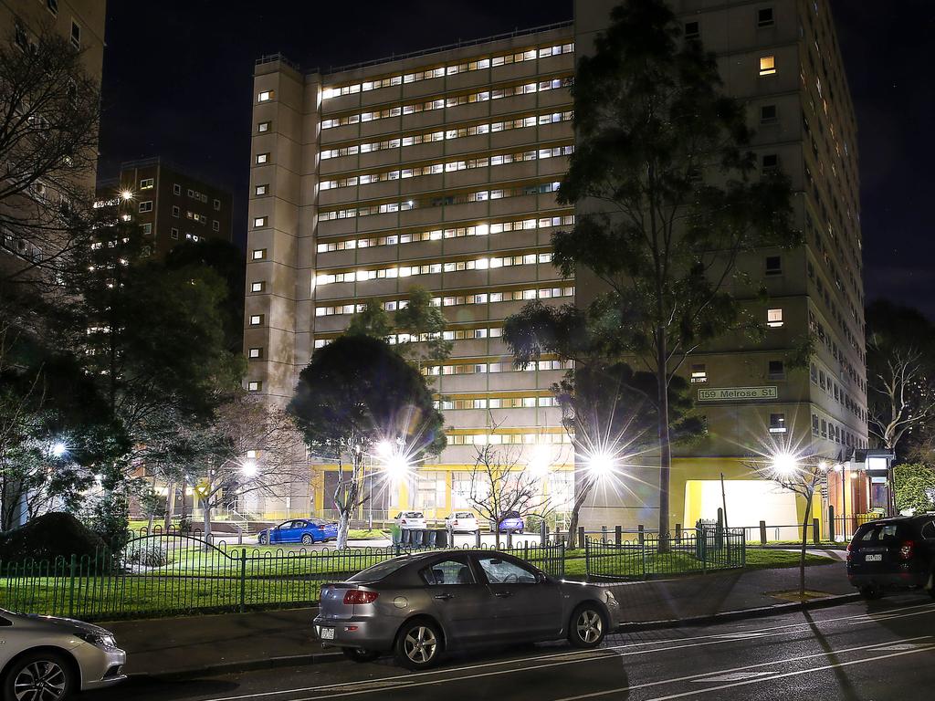 No residents tested positive at 159 Melrose St in North Melbourne. Picture: Ian Currie