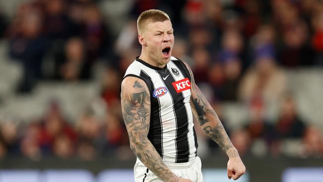 Jordan De Goey has signed on with the Pies for five years. Picture: Michael Willson/AFL Photos via Getty Images